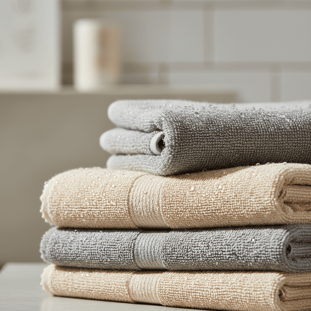 Soft towels ready and waiting