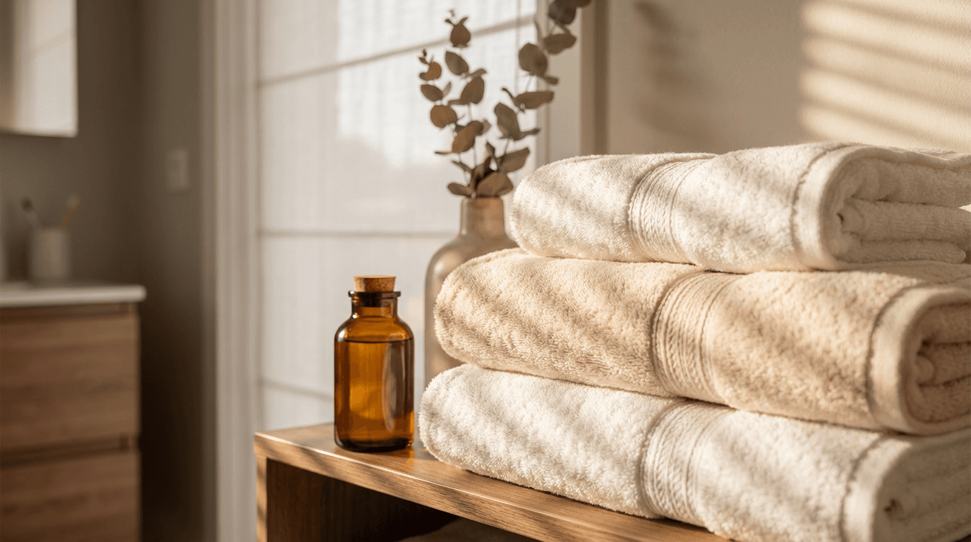 Clean, welcoming bathroom space
